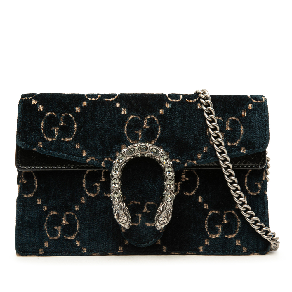 Pre-Loved Gucci Mini GG Velvet Dionysus Crossbody